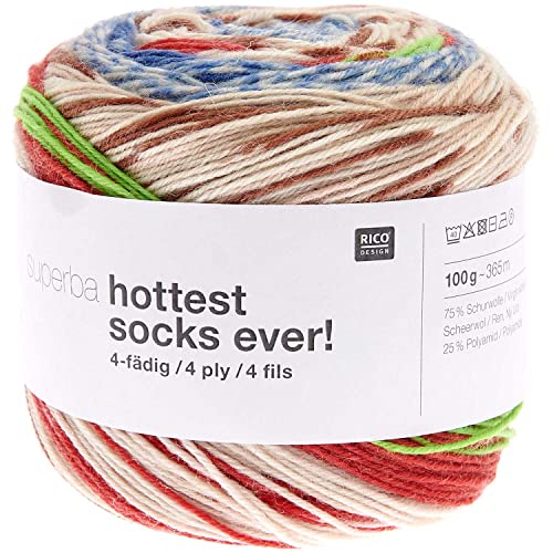 Superba Hottest Socks Ever! 4-fädig Moulined von Rico Design