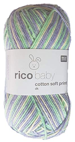 Rico Baby cotton soft print Babywolle dk Farbe 31, Baumwollmischgarn zum Stricken & Häkeln von Rico Design GmbH