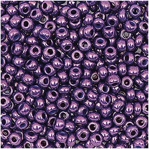 17g itoshii beads (Rocailles),- 2,6 mm - Farbe 12 - violett schimmer von Rico Design