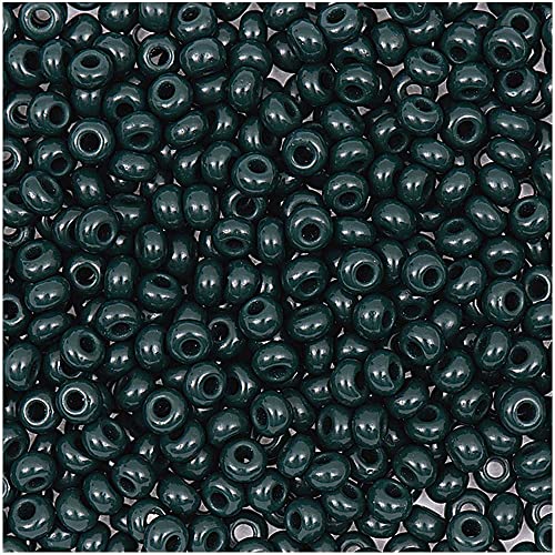17g itoshii beads (Rocailles),- 2,6 mm - Farbe 31 - grau irisierend von Rico Design