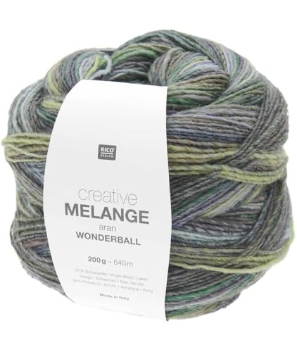 200g Creative Melange Aran - Wonderball - Farbe 24 - forest 200g Creative Melange Aran - Wonderball - Farbe 24 - forest von Rico Design