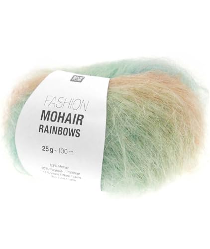 25g Fashion Mohair Rainbows - Farbe 01 - pastell - kuschlig weich und schönes Farbspiel. 25g Fashion Mohair Rainbows - Farbe 01 - pastell - kuschlig weich und schönes Farbspiel. von Rico Design
