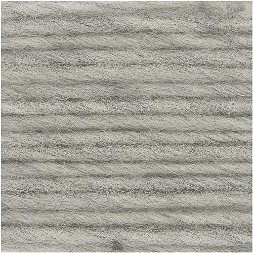 50g essential organic wool - Farbe: 4 - grau - leichtes weiches Flammgarn für Winterstrick von Rico Design