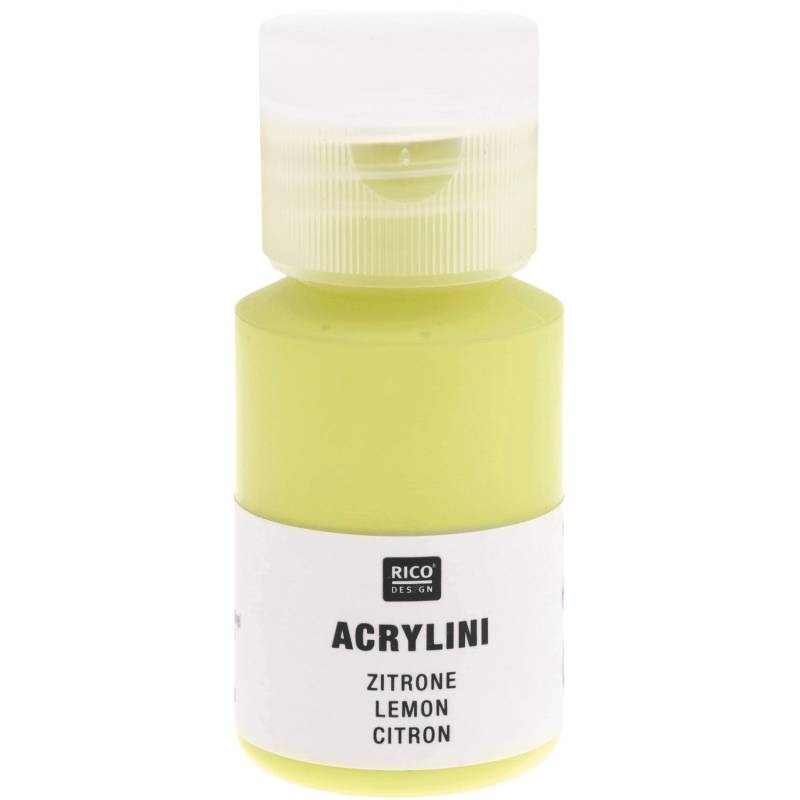 Rico Design Acrylini Acrylfarbe Zitrone von Rico Design