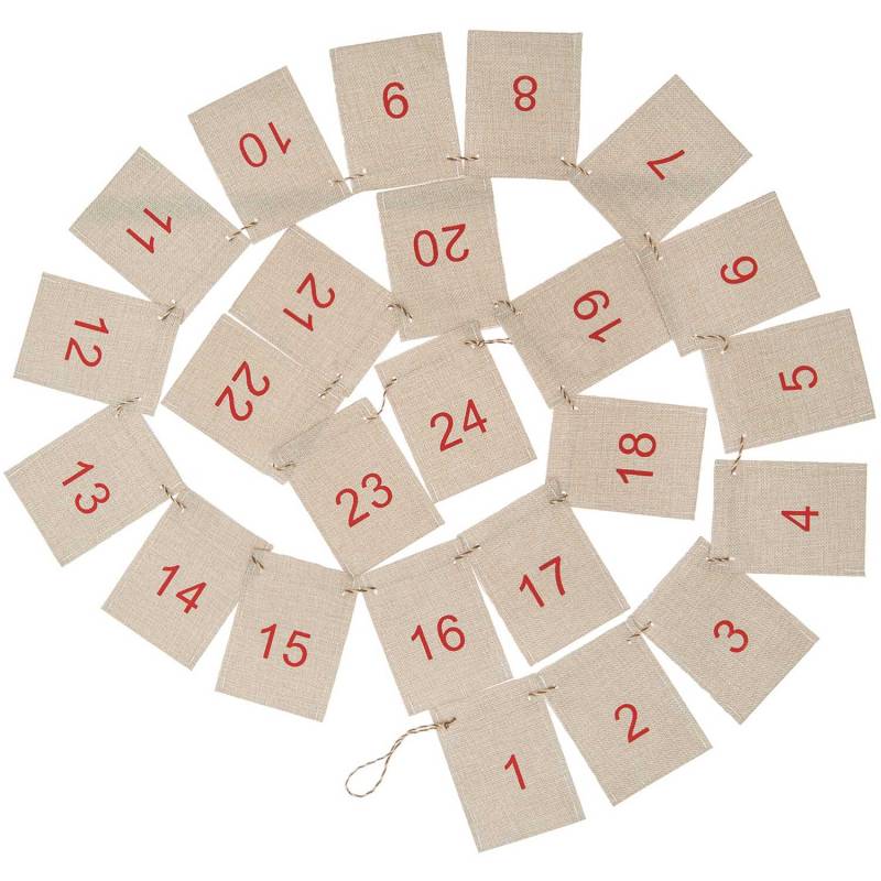Adventskalender Girlande 1-24 260cm Adventskalender Girlande 1-24 260cm von Rico Design