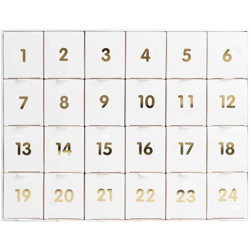 Rico Design Adventskalender zum Befüllen 36,5x29x6cm Weiß-Gold Rico Design Adventskalender zum Befüllen 36,5x29x6cm Weiß-Gold von Rico Design