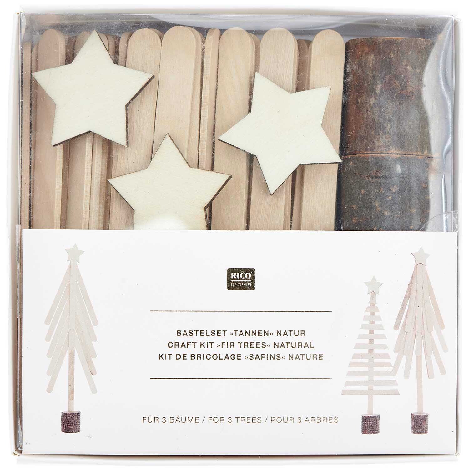 Bastelset Holz-Bastelstiele Tanne von Rico Design