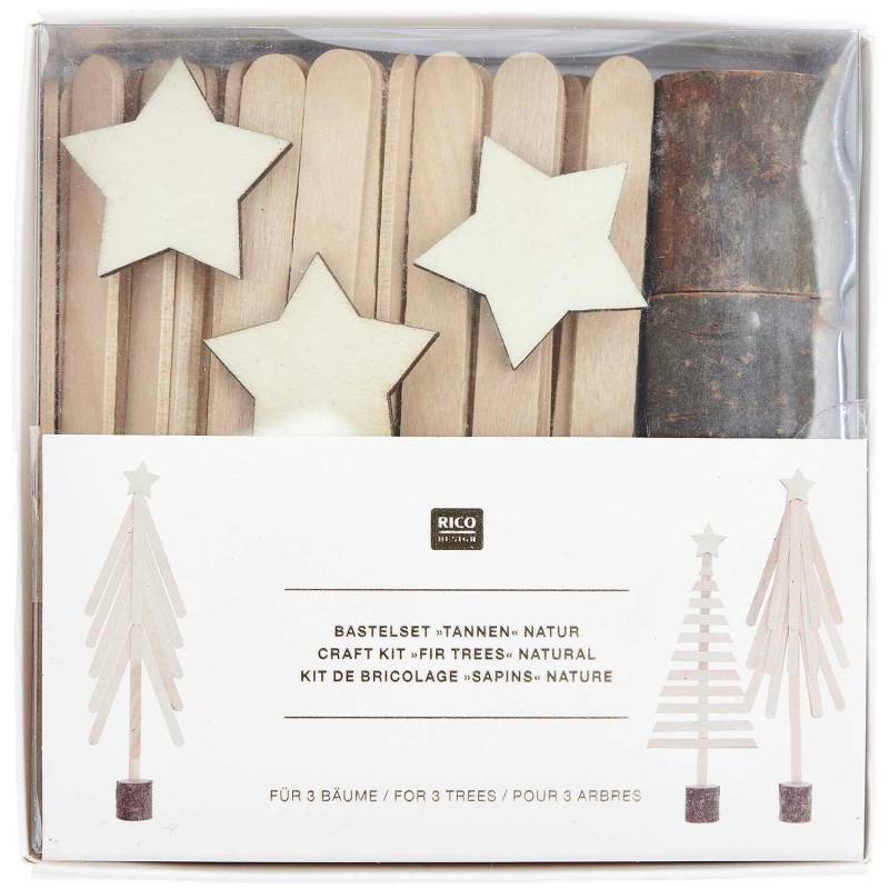 Bastelset Holz-Bastelstiele Tanne von Rico Design