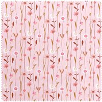 Baumwoll-Stoff "Wildblumen" von Pink