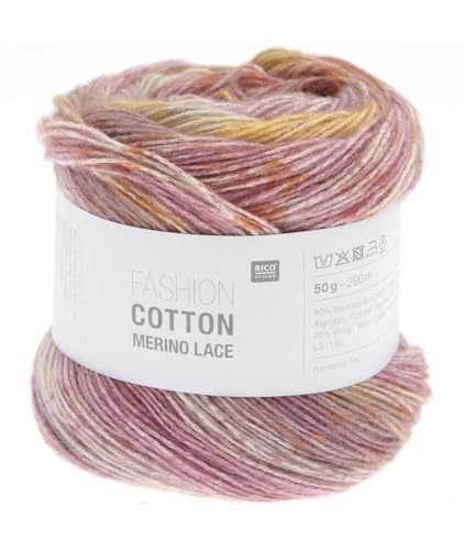 Rico Design Baumwoll- und Wollknäuel Fashion Cotton Merino Lace Rico Design Baumwoll- und Wollknäuel Fashion Cotton Merino Lace von Rico Design