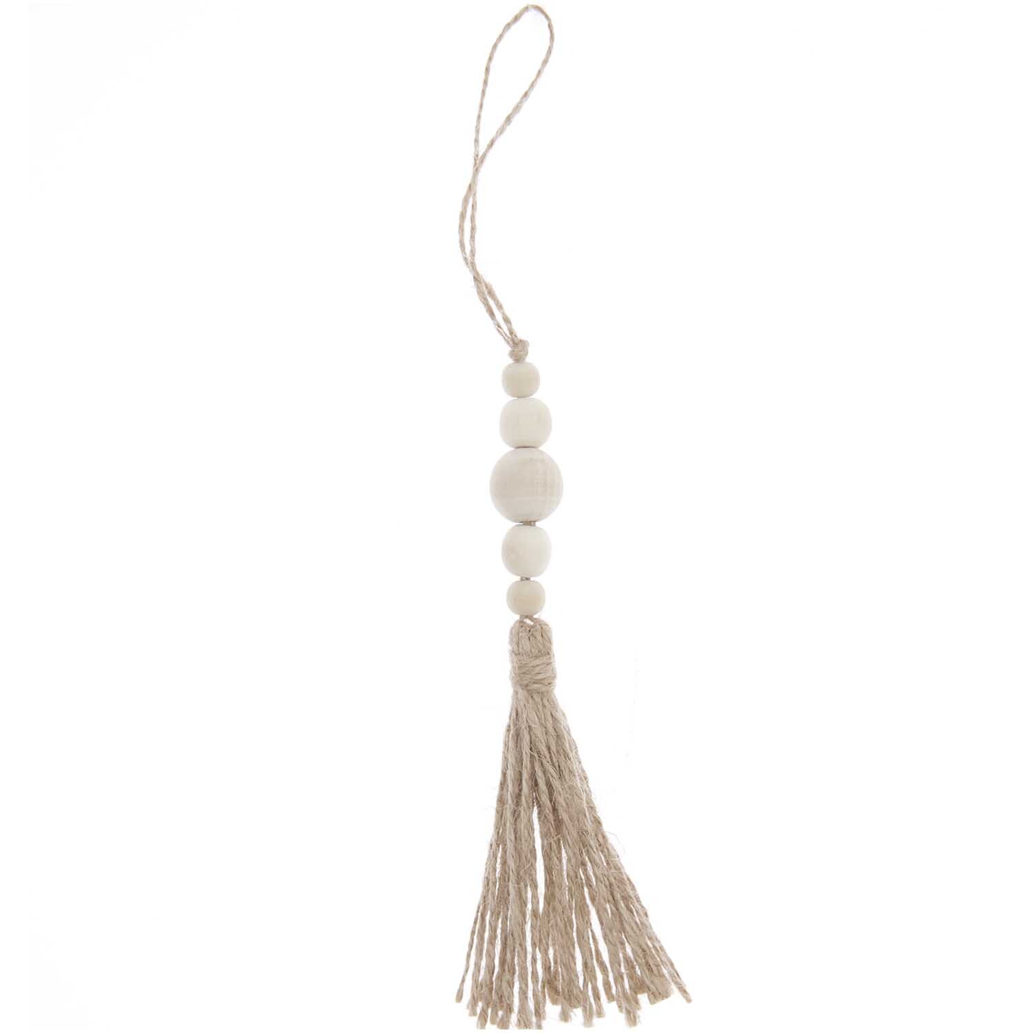 Deko-Tassel mit Holzperlen Natur 16cm Deko-Tassel mit Holzperlen Natur 16cm von Rico Design