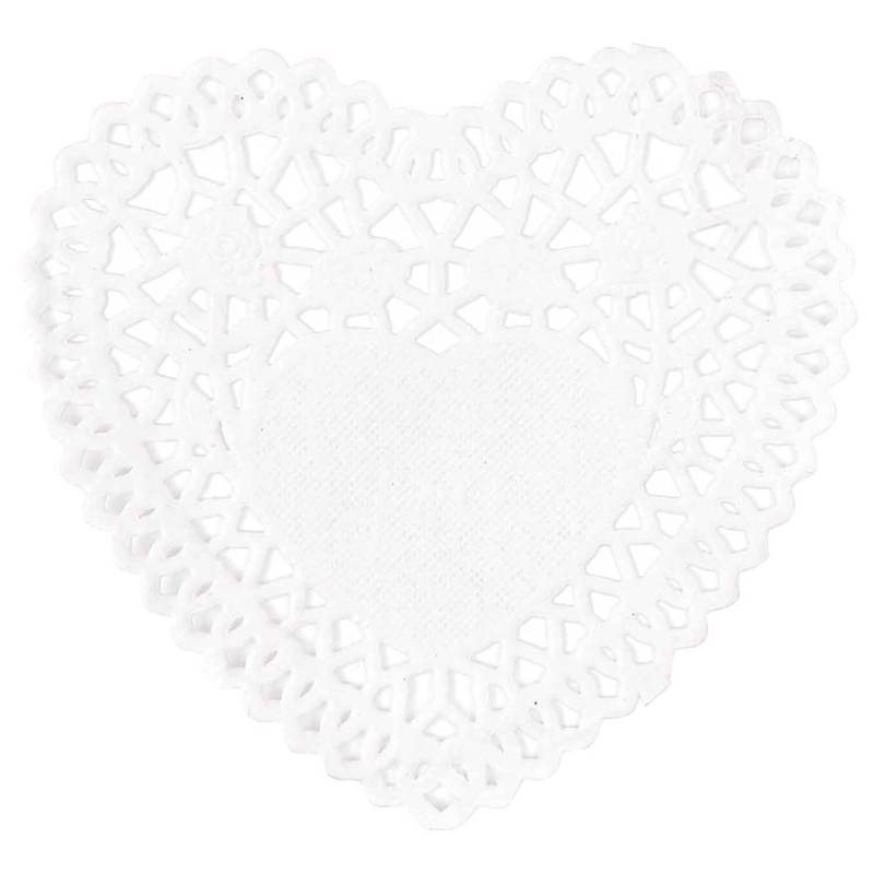 Dekospitze Herz 10x10cm von Rico Design