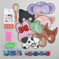 Diamond Painting Set "Tiermasken" von Rico Design