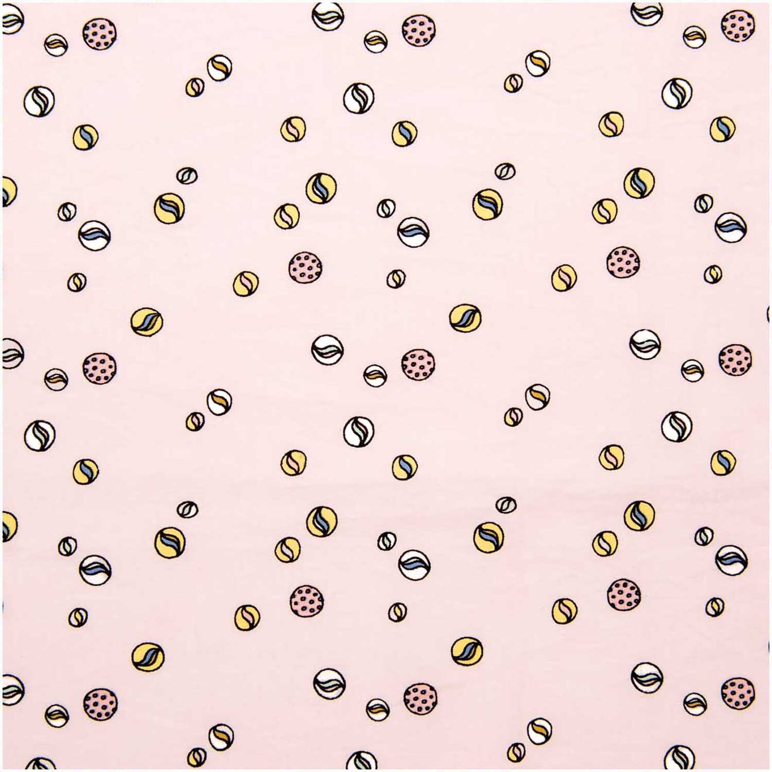 Druckstoff Murmeln rosa 50x140cm von Rico Design