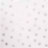 Druckstoff Punkte weiß 25x70cm beschichtet von Rico Design