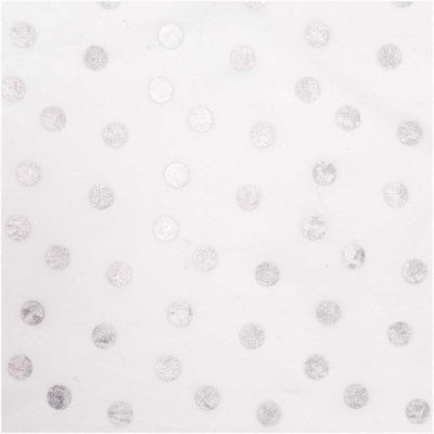 Druckstoff Punkte weiß 25x70cm beschichtet Druckstoff Punkte weiß 25x70cm beschichtet von Rico Design