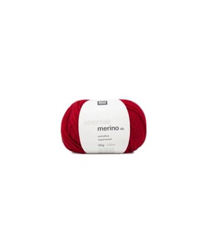Rico Design Merino DK Garn Rot Wolle 7 wraps per inch Rico Design Merino DK Garn Rot Wolle 7 wraps per inch von Rico Design