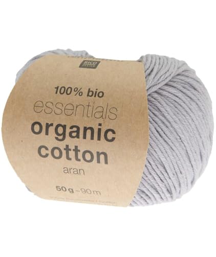 Essentials Organic Cotton aran Strickgarn. Rico Design Essentials Organic Cotton aran Strickgarn. Rico Design von Rico Design