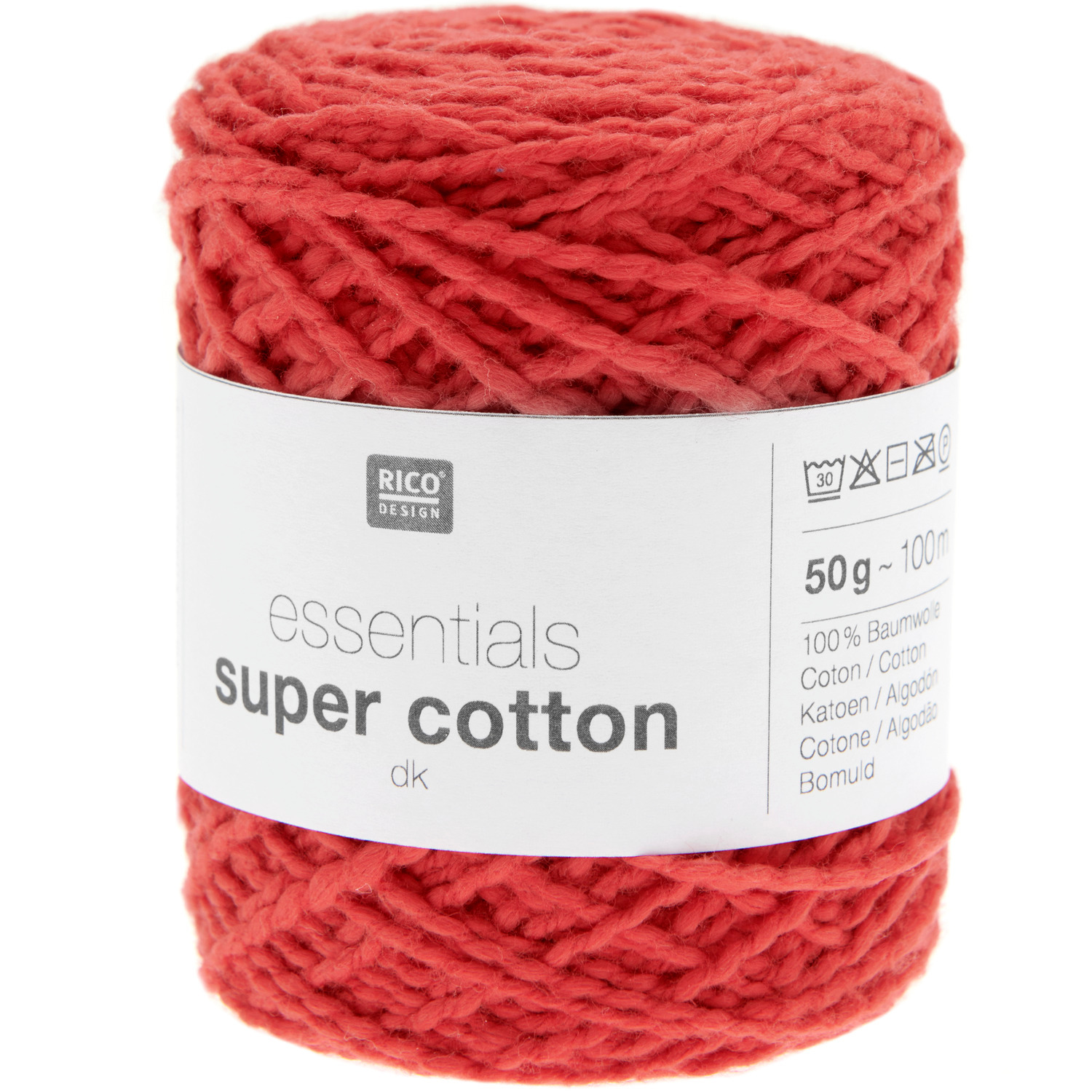 Rico Design Essentials Super Cotton dk Rot Rico Design Essentials Super Cotton dk Rot von Rico Design
