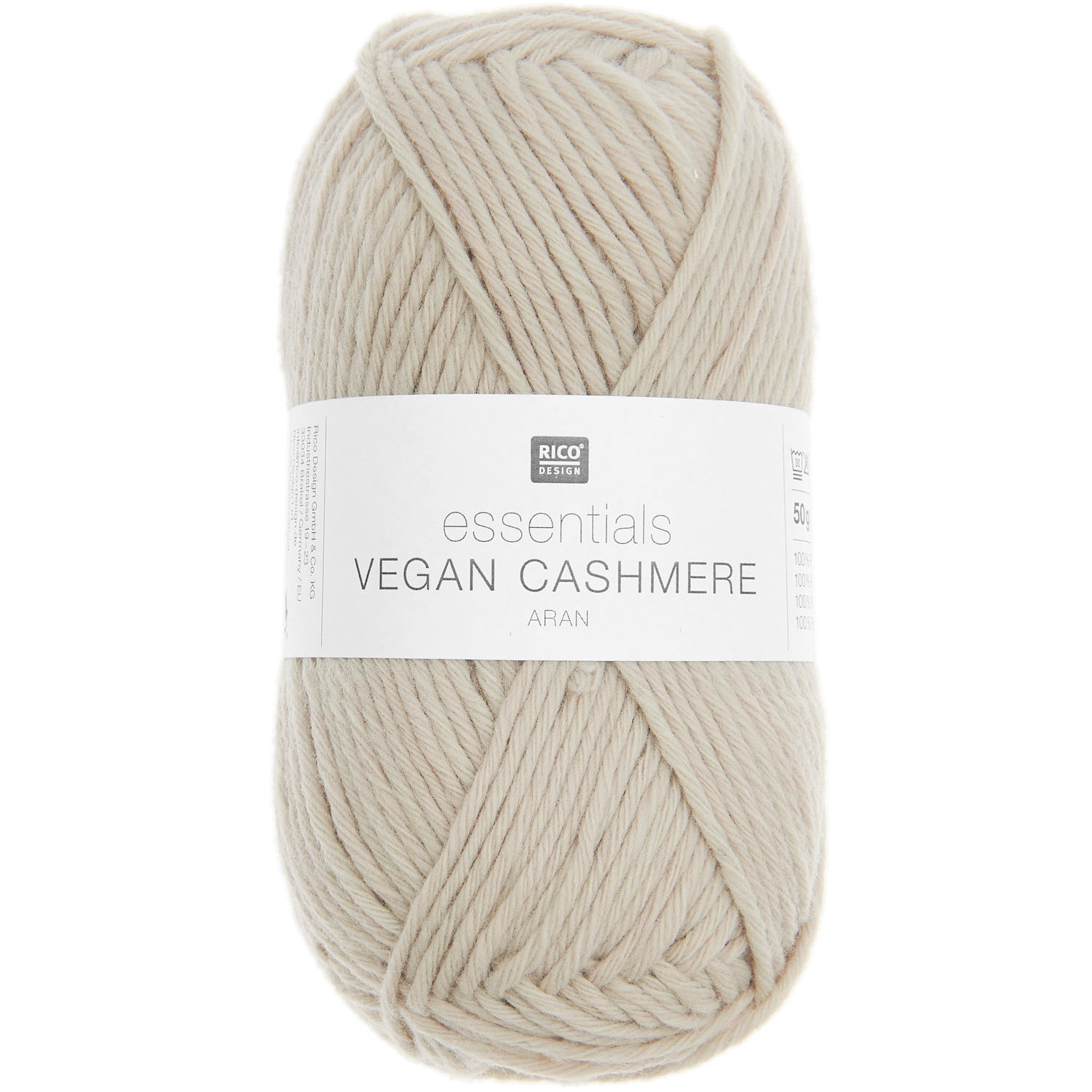 Rico Design Essentials Vegan Cashmere aran Beige Rico Design Essentials Vegan Cashmere aran Beige von Rico Design