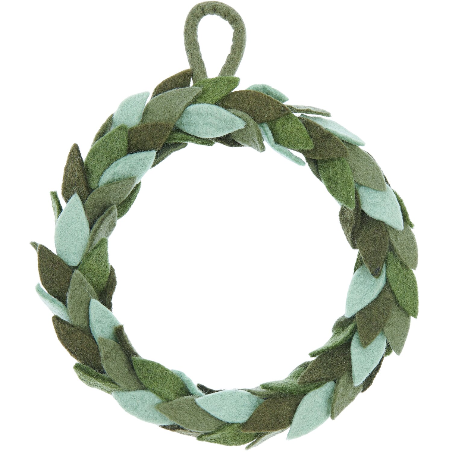 Filz-Blätterkranz Grün von Rico Design