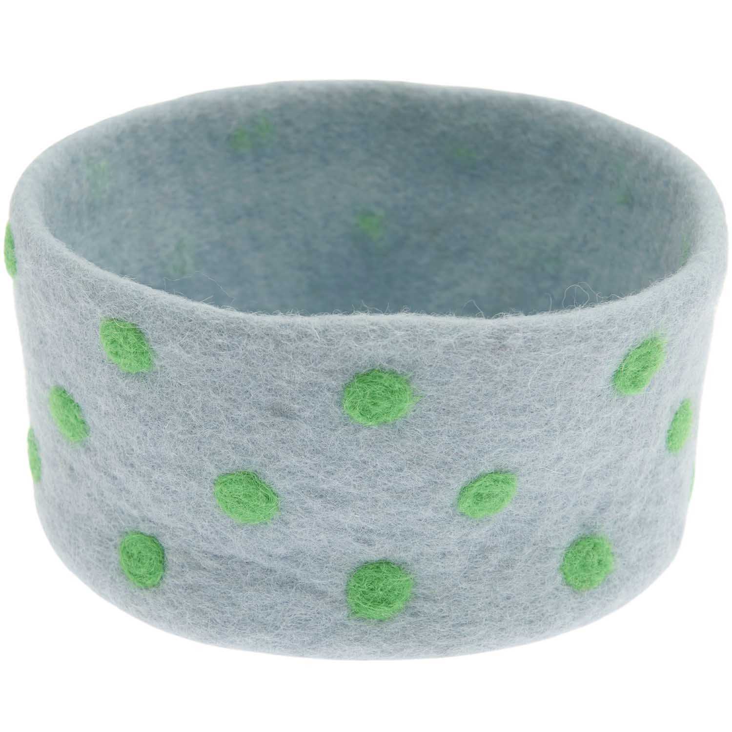 Rico Design Filzkorb gepunktet Blau/Grün von Rico Design