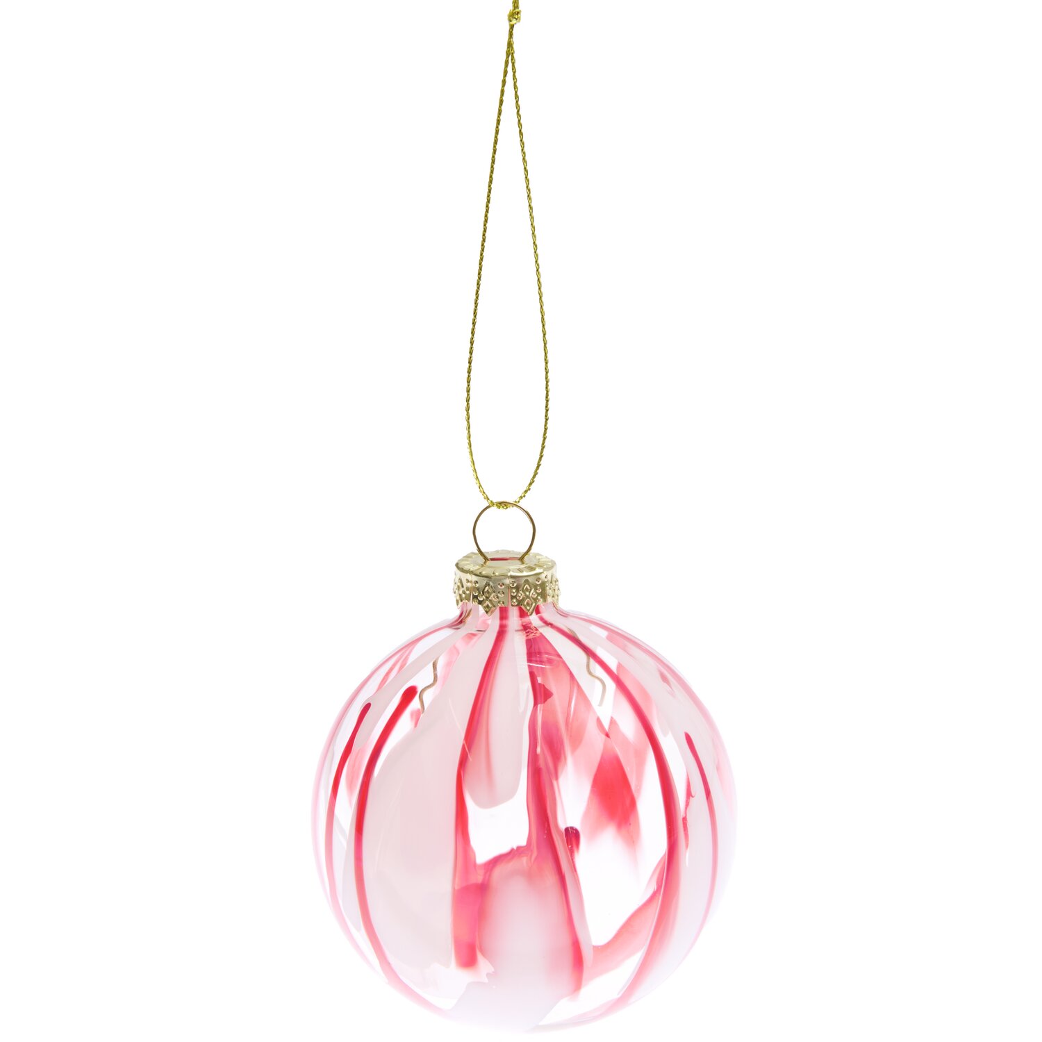 Glaskugel klar Rot/Weiß von Rico Design