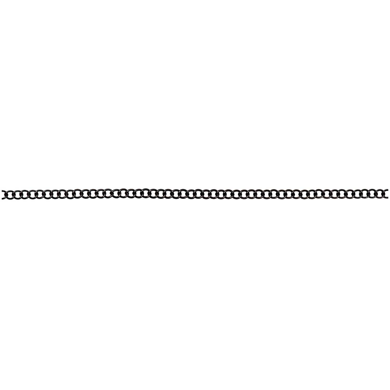 Gliederkette fein schwarz 2,3mm 1m von Rico Design