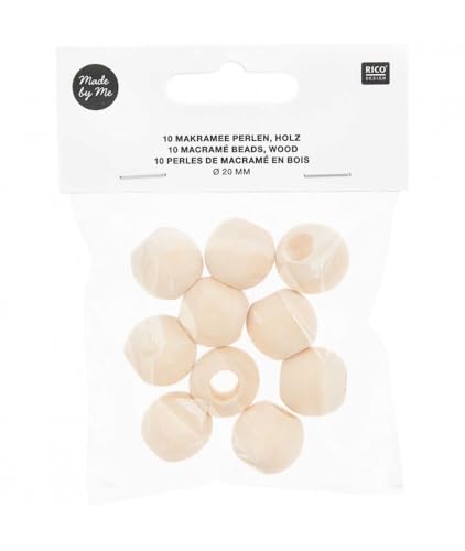 Holzperlen Makramee 20mm 10pcs Holzperlen Makramee 20mm 10pcs von Rico Design