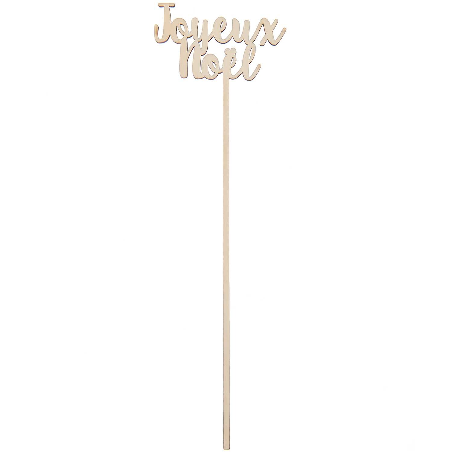 Holzpicker Joyeux Noel 25,3x6,5cm von Rico Design