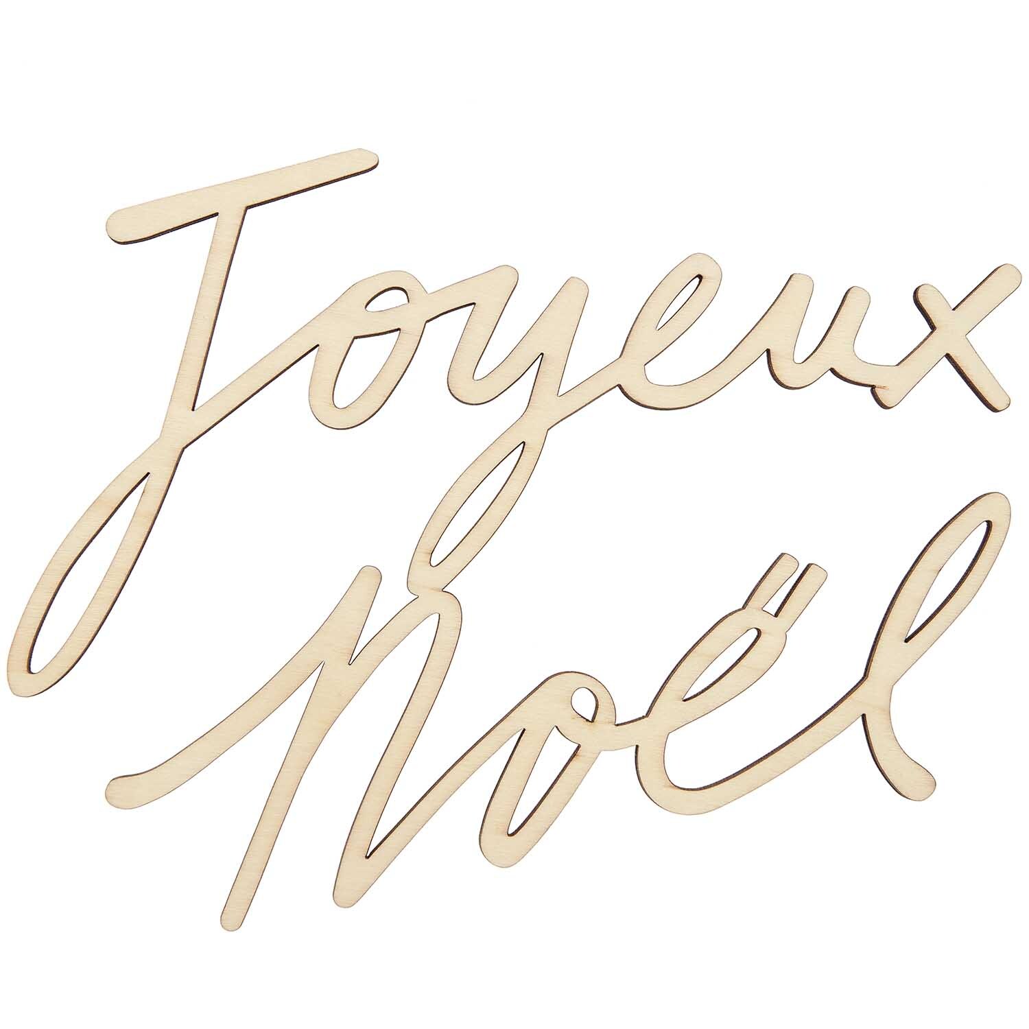 Holzschriftzug magnetisch "Joyeux Noël" 25,4x20,7cm von Rico Design