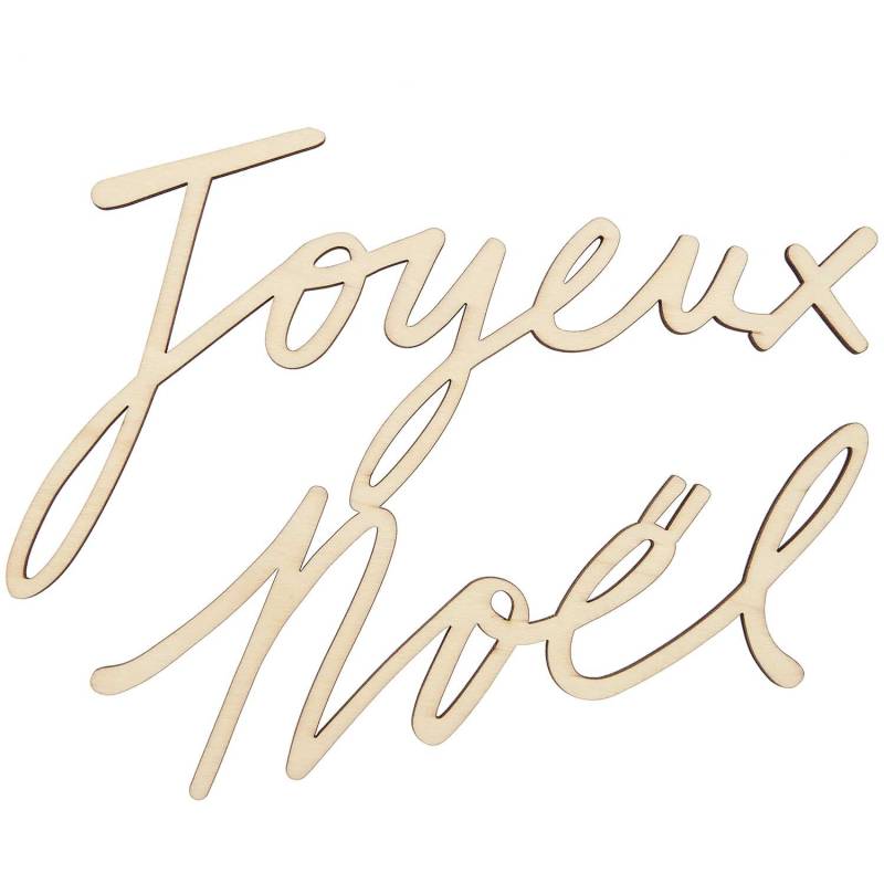 Holzschriftzug magnetisch "Joyeux Noël" 25,4x20,7cm von Rico Design