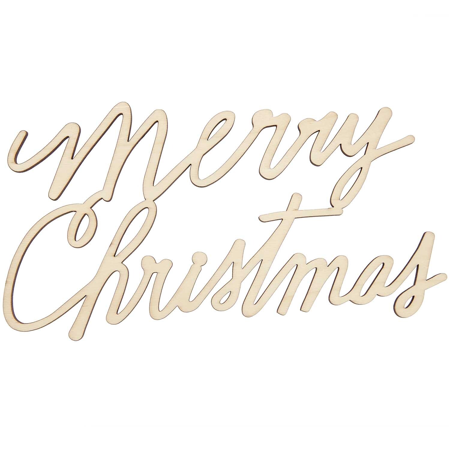 Holzschriftzug magnetisch "Merry Christmas" 28,5x18,5cm Holzschriftzug magnetisch "Merry Christmas" 28,5x18,5cm von Rico Design
