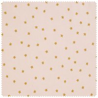 Jersey-Stoff mit Golddruck "Sterne" - Rosa von Pink
