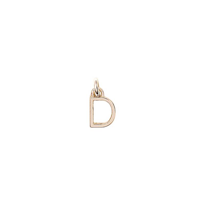 Anhänger Buchstabe D gold von Rico Design