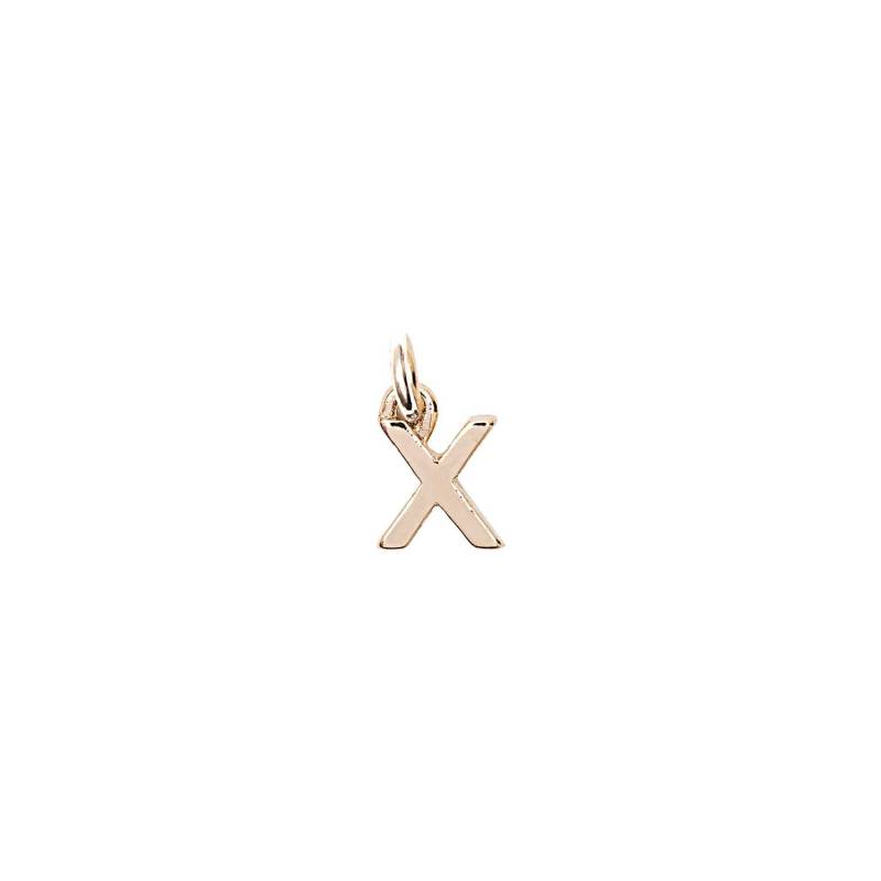 Anhänger Buchstabe X gold von Rico Design