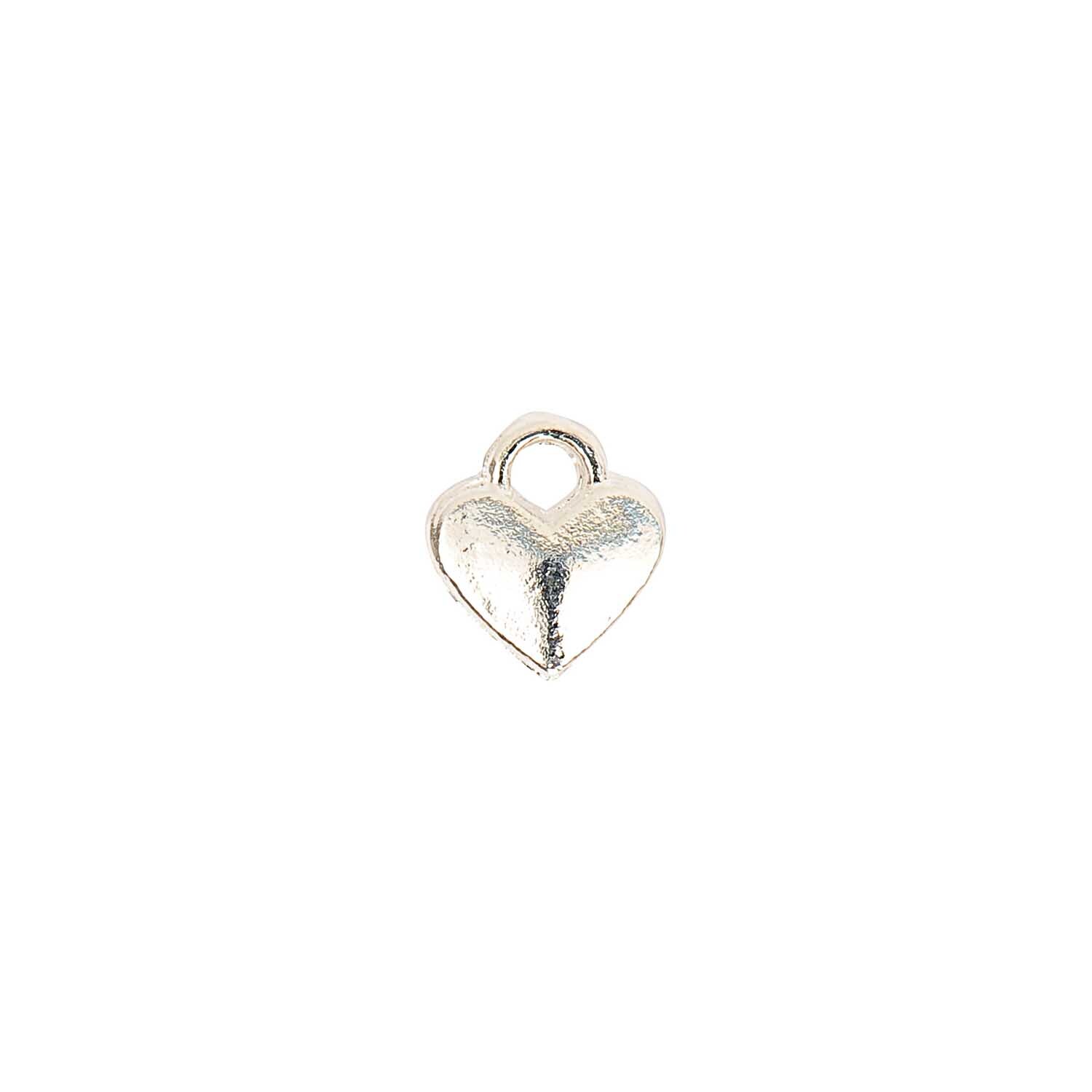 Anhänger Herz silber 8x7mm 6 Stück Anhänger Herz silber 8x7mm 6 Stück von Rico Design
