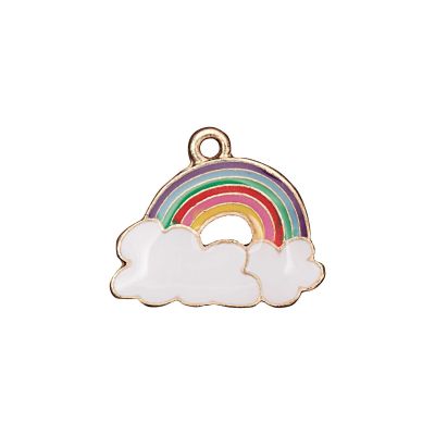 Anhänger Regenbogen 16x13mm Emaille Anhänger Regenbogen 16x13mm Emaille von Rico Design