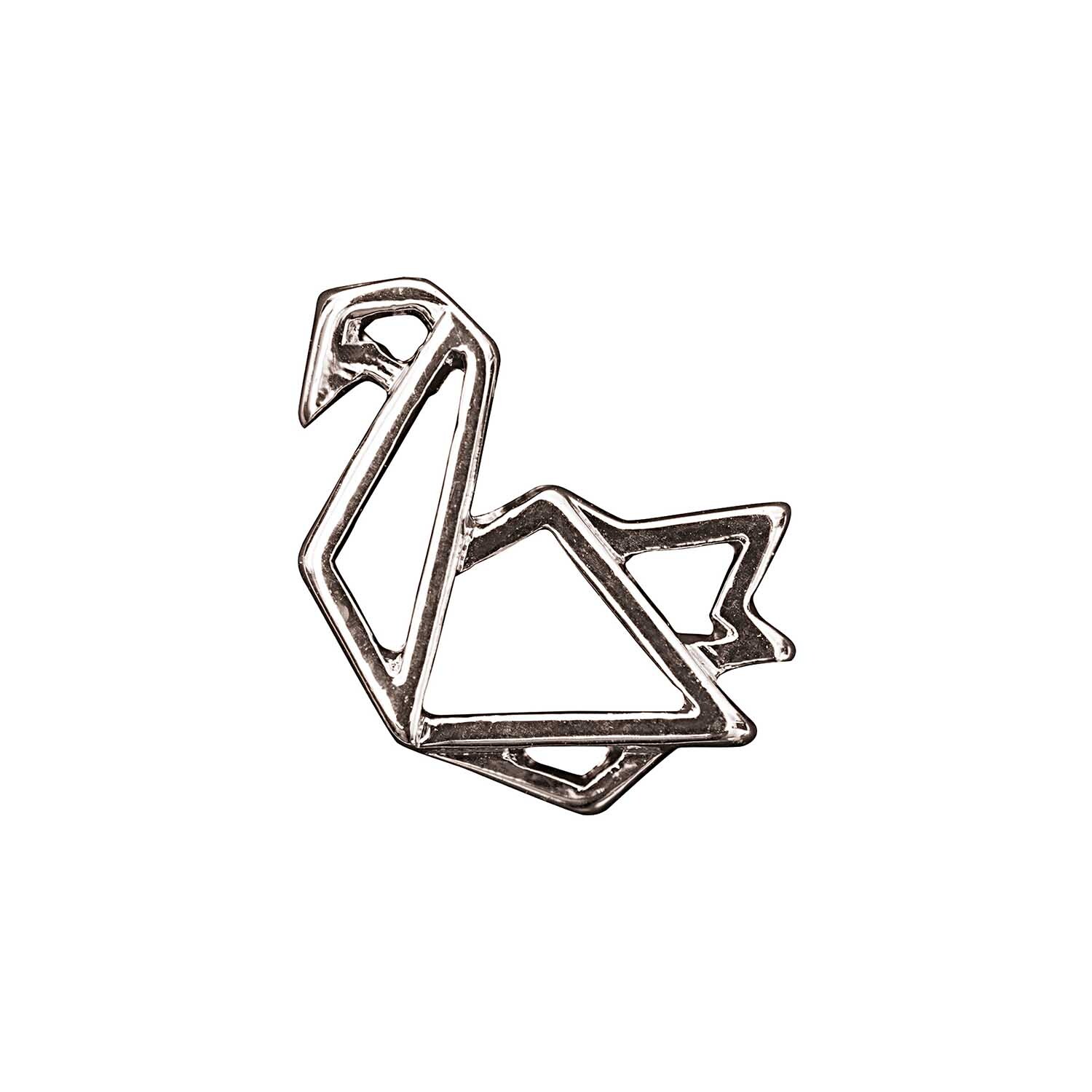 Anhänger Schwan Origami silber 16x17mm Anhänger Schwan Origami silber 16x17mm von Rico Design