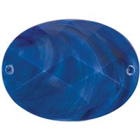 Aufnähstein oval dunkelblau 37x27mm von Rico Design