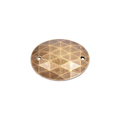 Aufnähsteine oval antik 17x13x3mm 20 Stück von Rico Design