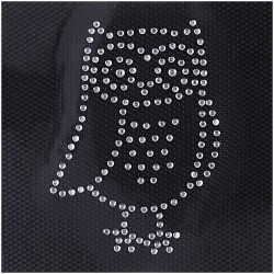 Bügelmotiv Eule 53x70mm Strass von Rico Design