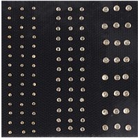 Bügelmotiv Streifen creme 2-4mm Strass von Rico Design