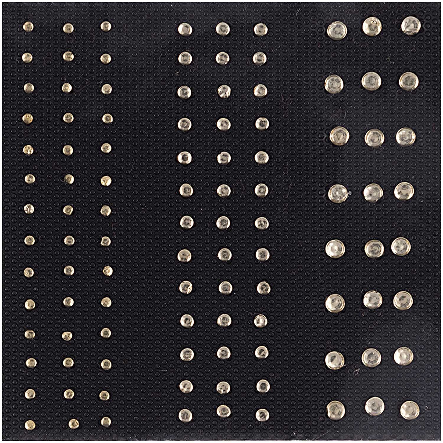 Bügelmotiv Streifen creme 2-4mm Strass von Rico Design