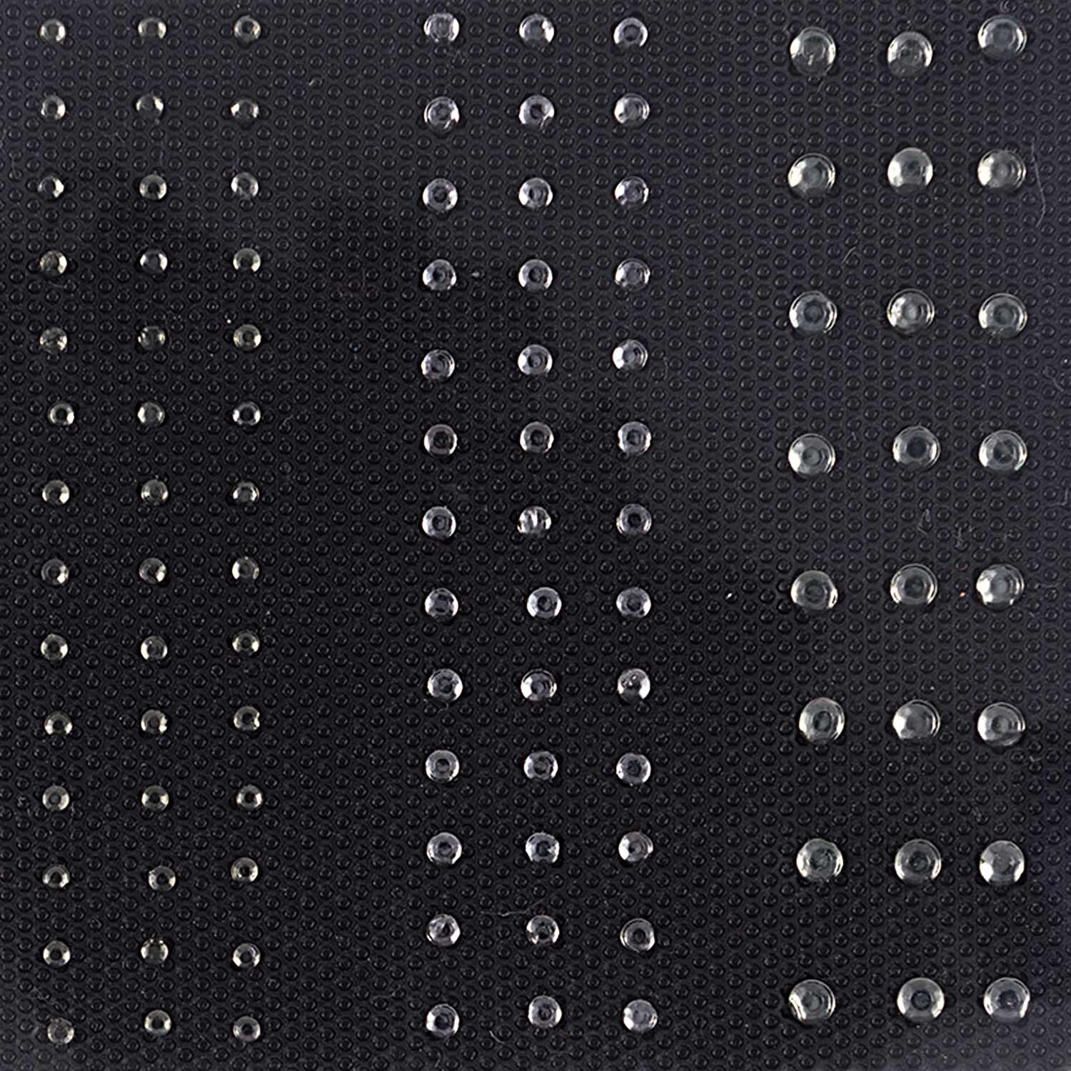 Bügelmotiv Streifen grau 2-4mm Strass von Rico Design