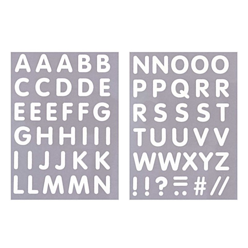 Bügelmotive Buchstaben A-Z nachtleuchtend von Rico Design