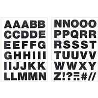 Bügelmotive Buchstaben A-Z schwarz glitter von Rico Design