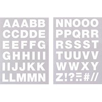 Bügelmotive Buchstaben A-Z weiß von Rico Design