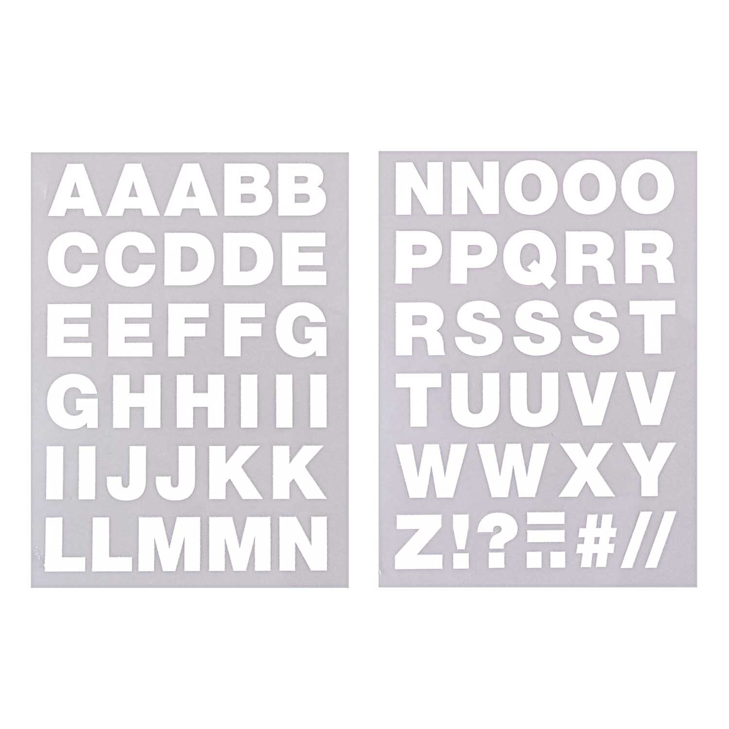 Bügelmotive Buchstaben A-Z weiß Bügelmotive Buchstaben A-Z weiß von Rico Design