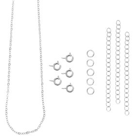 Federring-Verschlüsse und Ketten silber von Rico Design